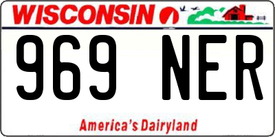 WI license plate 969NER