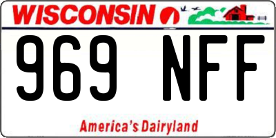 WI license plate 969NFF