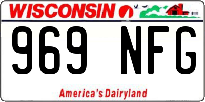 WI license plate 969NFG