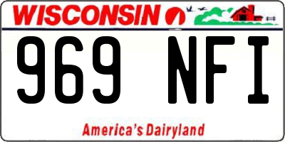 WI license plate 969NFI