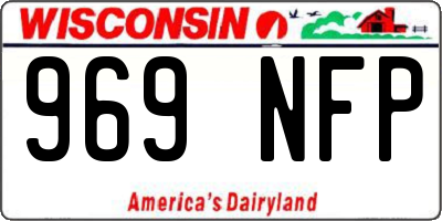 WI license plate 969NFP