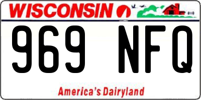 WI license plate 969NFQ