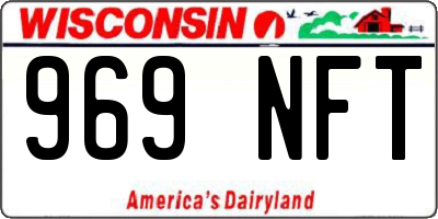 WI license plate 969NFT