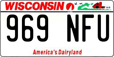 WI license plate 969NFU