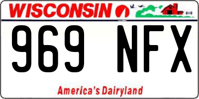 WI license plate 969NFX