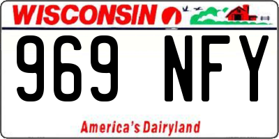 WI license plate 969NFY