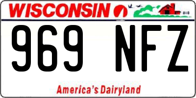 WI license plate 969NFZ