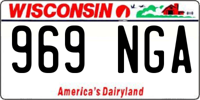 WI license plate 969NGA