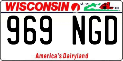 WI license plate 969NGD