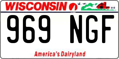 WI license plate 969NGF