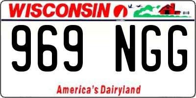WI license plate 969NGG