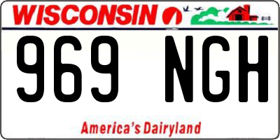 WI license plate 969NGH