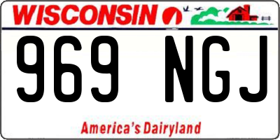 WI license plate 969NGJ