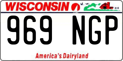 WI license plate 969NGP