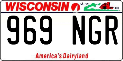WI license plate 969NGR