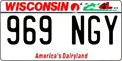 WI license plate 969NGY