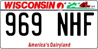 WI license plate 969NHF