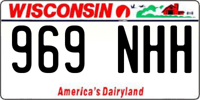 WI license plate 969NHH