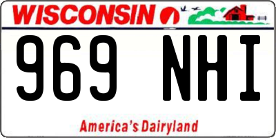 WI license plate 969NHI