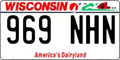 WI license plate 969NHN
