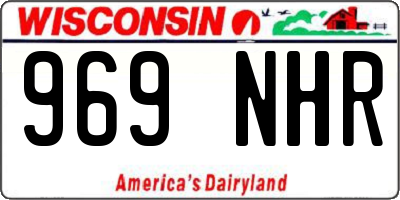 WI license plate 969NHR