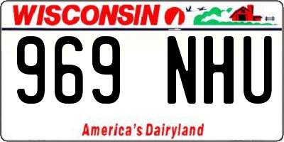 WI license plate 969NHU