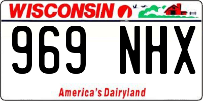 WI license plate 969NHX