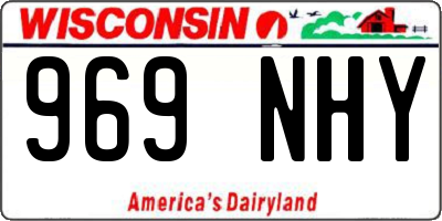 WI license plate 969NHY