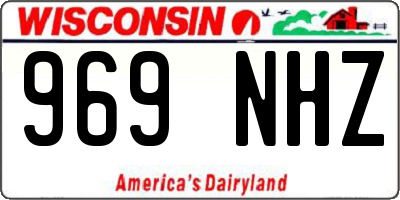 WI license plate 969NHZ