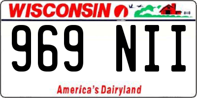 WI license plate 969NII