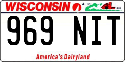 WI license plate 969NIT
