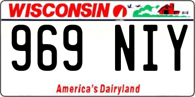 WI license plate 969NIY