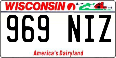 WI license plate 969NIZ