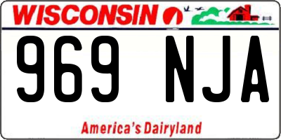 WI license plate 969NJA