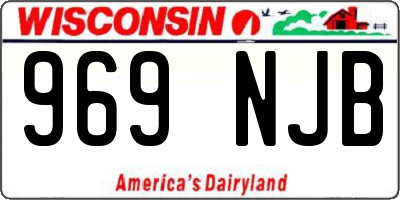 WI license plate 969NJB