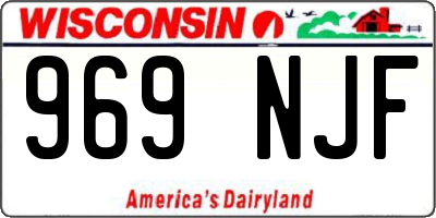 WI license plate 969NJF