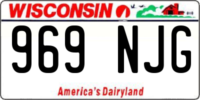 WI license plate 969NJG