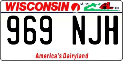 WI license plate 969NJH