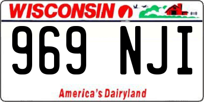 WI license plate 969NJI