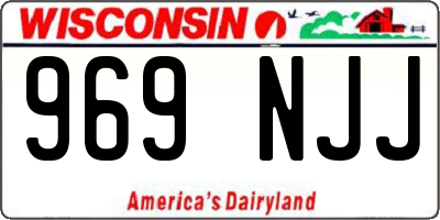 WI license plate 969NJJ