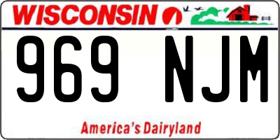 WI license plate 969NJM