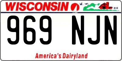 WI license plate 969NJN