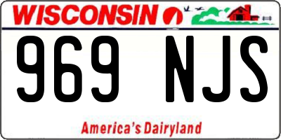 WI license plate 969NJS