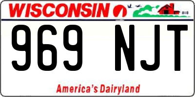 WI license plate 969NJT