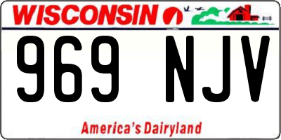 WI license plate 969NJV