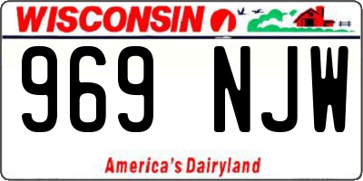 WI license plate 969NJW