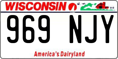 WI license plate 969NJY