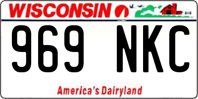 WI license plate 969NKC