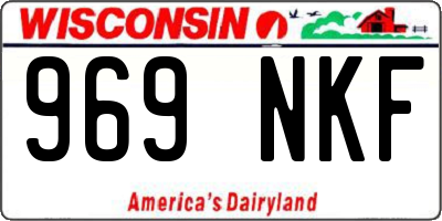 WI license plate 969NKF