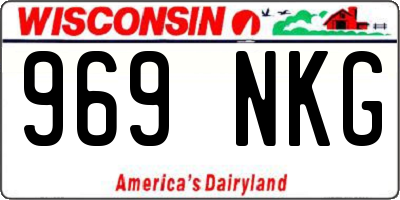 WI license plate 969NKG